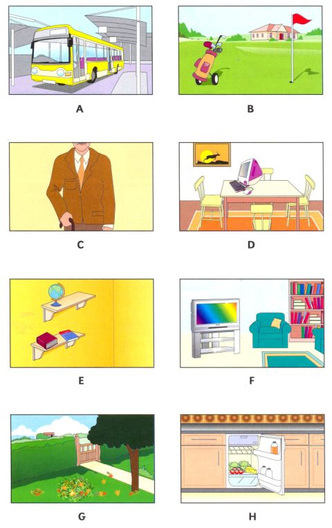 Practice English Listening Test For A2 - Listening For Match Pictures 